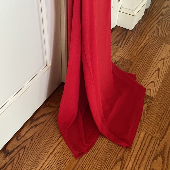 Lauren Ralph Lauren evening dress. Pullover style. Classic Roasted Pepper Red 4 - Picture 7 of 13